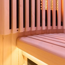 Sauna Moon Infrar&oslash;d Rund 1 plads tr&aelig;farve Holls